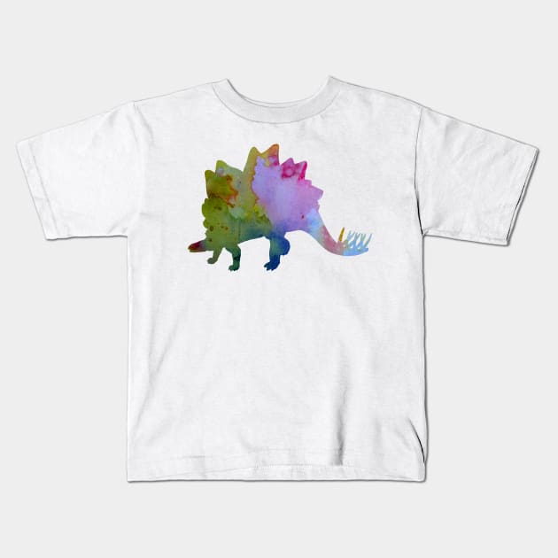 Stegosaurus Kids T-Shirt by BittenByErmines